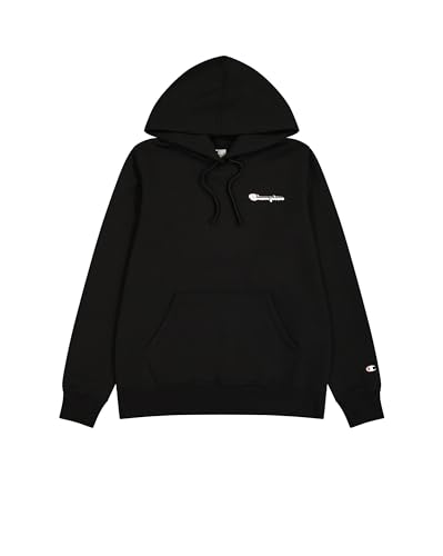Champion Damen Legacy Graphic Shop W (117656) -Light Powerblend Fleece Kapuzenpullover, Schwarz (KK001), L von Champion