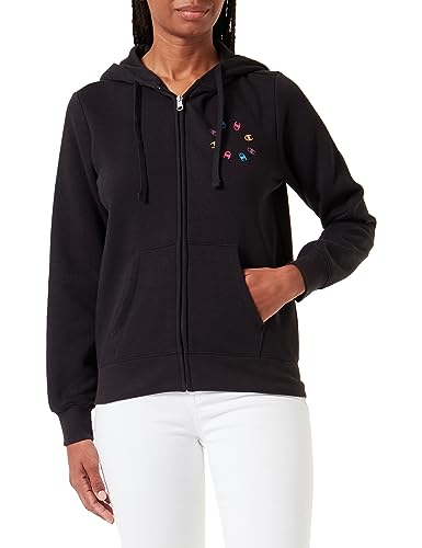 Champion Damen Legacy Graphic Shop W-Light Powerblend Fleece Full Zip Kapuzenpullover, Schwarz, XL von Champion