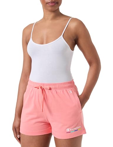 Champion Damen Legacy Graphic Shop W-Pro-Jersey High-Waist Shorts, Pfirsichrosa, XS Champion Damen Legacy Graphic Shop W-Pro-Jersey High-Waist Shorts, Pfirsichrosa, XS von Champion