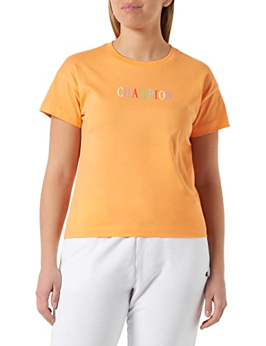 Champion Damen Legacy Graphics Croptop Boxy S/S Kurzarm Shirt, Arancione, M von Champion