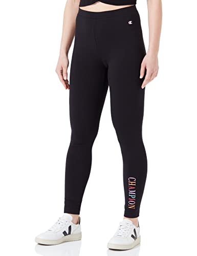 Champion Damen Legacy Graphics Regular Leggings, Schwarz, S von Champion