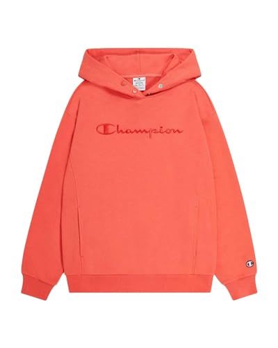 Champion Damen Legacy Icons Tonal Logo W-Spring Terry Kapuzenpullover, Korallenrot, S von Champion
