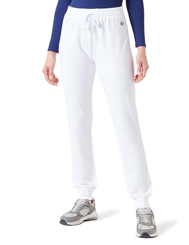 Champion Damen Legacy Icons W-Light Stretch Terry Rib Cuff Trainingshose, Weiß, M von Champion