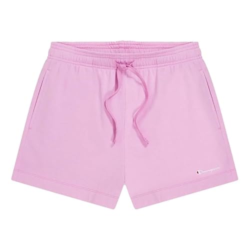 Champion Damen Legacy Icons W-Small Script Logo Pro-Jersey Shorts, Rosa Cyclamino, S von Champion