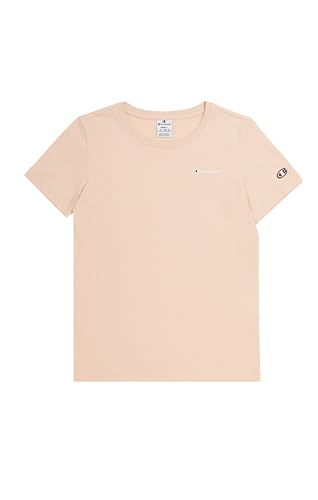 Champion Damen Legacy Icons W-Small Script Logo S/S Crewneck T-Shirt, Pfirsichrosa, XX-Large von Champion