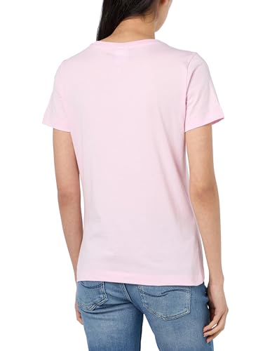 Champion Damen Legacy Icons W-Small Script Logo S/S Crewneck T-Shirt, Rosa Dragees, XX-Large von Champion