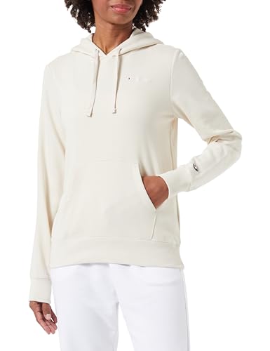 Champion Damen Legacy Icons W-Spring Terry Small Script Logo Kapuzenpullover, Elfenbein, L von Champion