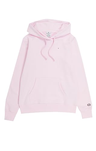 Champion Damen Legacy Icons W-Spring Terry Small Script Logo Kapuzenpullover, Rosa Dragees, L von Champion