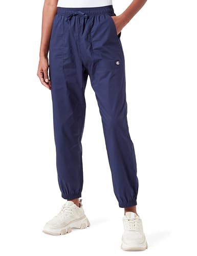 Champion Damen Legacy Minimalist Resort W-Light Cotton Popeline Elastic Cuff Trainingshose, Maritimes Blau, M von Champion