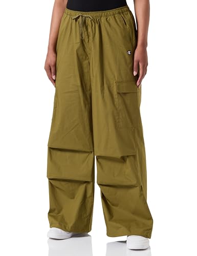 Champion Damen Legacy Minimalist Resort W-Light Cotton Popeline Parachute Trainingshose, olivgrün, S von Champion