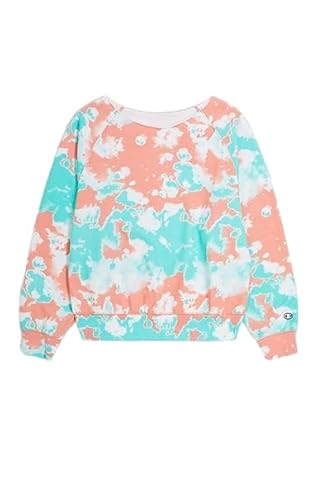 Champion Damen Legacy Minimalist Resort W-Spring Terry All-Over Crewneck Sweatshirt, Pfirsichrosa Allover, M von Champion