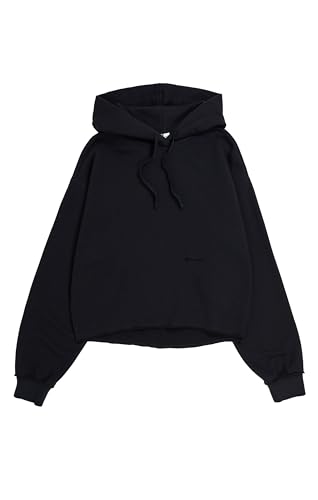 Champion Damen Legacy Minimalist Resort W-Spring Terry Boxy Kapuzenpullover, Schwarz, M von Champion