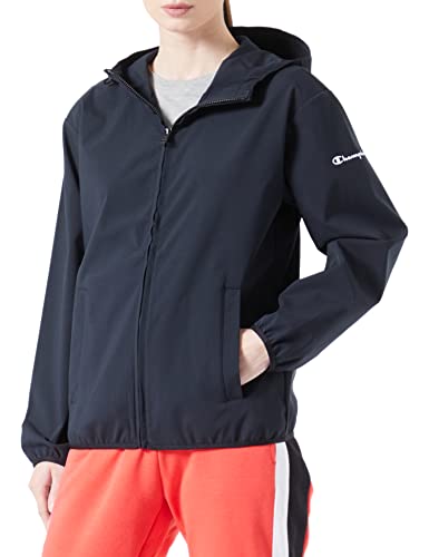 Champion Damen Legacy Outdoor-Soft Polyester Woven Hooded Jacke, Schwarz, M von Champion