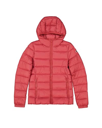 Champion Damen Legacy Outdoor W (117568) -Wr Light Nylon Cirè 35gr C-Logo Hooded Gefütterte Jacke, Rot (RS050), S von Champion