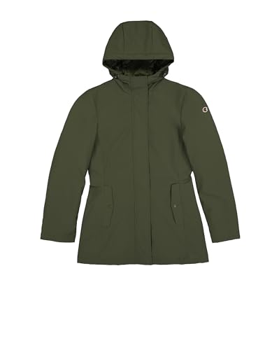 Champion Damen Legacy Outdoor W (117570) -Bonded Stretch Nylon 178gr Hooded Gefütterte Jacke, Grün (GS508), L von Champion