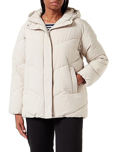 Champion Damen Legacy Outdoor W-Light Microber Hooded Gepolsterte Jacke, Silber grau, XXL von Champion