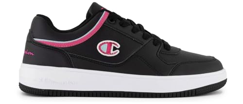 Champion Damen Legacy-Rebound Low W Sneakers, Schwarz Fuchsia Kk004, 36 EU von Champion