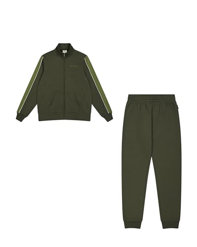 Champion Damen Legacy Script Shop W (117520) -Soft Compact Powerblend Fleece High-Neck Trainingsanzug, Grün (Gs508), L von Champion