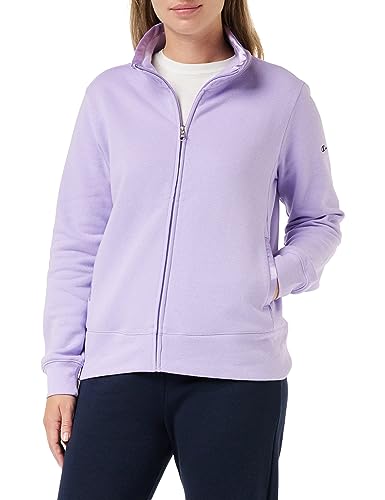 Champion Damen Legacy Sweatsuits Easy W Ultralight Powerblend Fleece High-Neck Sportanzug, Hellviolett/Marineblau, XL von Champion