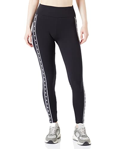 Champion Damen Legacy Tape 2.0 High Waist Crop Leggings, Schwarz, S von Champion