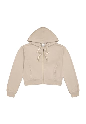 Champion Damen Legacy Vintage Wash W (117631) -Nano-Fleece Hooded Kapuzenpullover, Braun (MS016), S von Champion