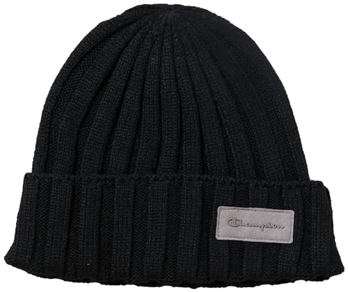 Champion Damen Lifestyle Caps-805897 Beanie-Mütze, Schwarz, One Size von Champion