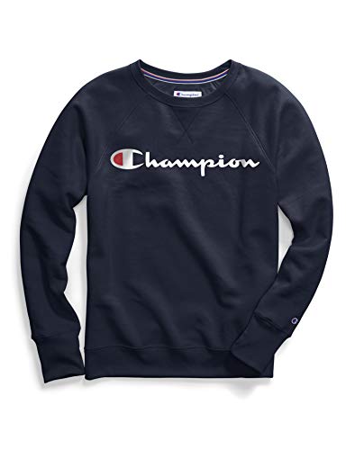 Champion Damen Plus-Size Powerblend Boyfriend Crew Sweater Sweatshirt, Athletic Navy, XXX-Large von Champion