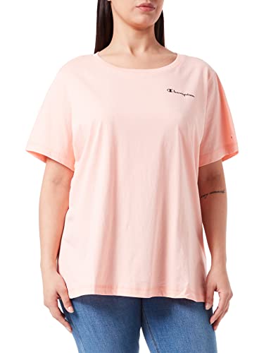 Champion Damen Plus Size-Small Logo S/S T-Shirt, LachsRose, S von Champion