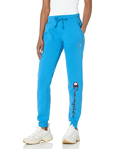 Champion Damen Powerblend Graphic Jogger Trainingshose, Balboa Blue-y07459, Groß von Champion