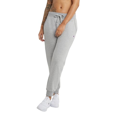 Champion Damen Powerblend Jogger Trainingshose, Oxford-Grau, Groß von Champion