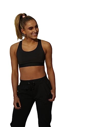 Champion Damen Powerblend Jogger Trainingshose, Schwarz, XXL von Champion