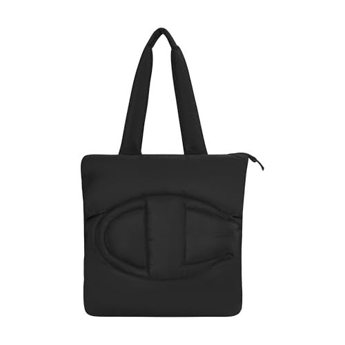 Champion Damen Quilted Billie Puffer Tote Tragetasche, Schwarz Champion Damen Quilted Billie Puffer Tote Tragetasche, Schwarz von Champion