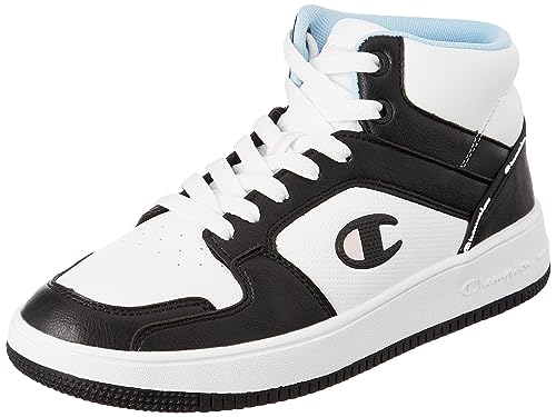 Champion Damen Rebound 2.0 Mid W Sneakers, Bianco Nero Azzurro Rosa Ww018, 38 EU von Champion