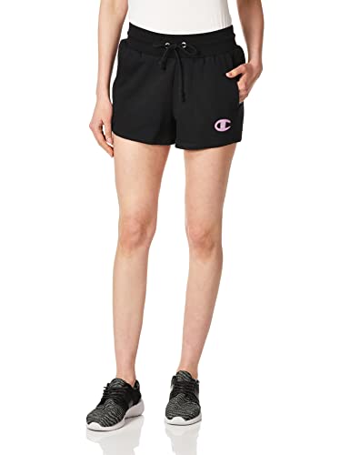 Champion Damen Reverse Weave Shorts, Schwarze Applikation, Klein von Champion