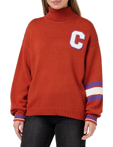 Champion Damen Rochester 1919 Bookstore W-Cotton Knitted Sweater Winter-Edition Pullover, Ockerrot, S von Champion