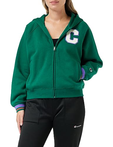 Champion Damen Rochester 1919 Bookstore W-Heavy Powerblend Fleece Full Zip Kapuzenpullover, Grün Avt, XL von Champion