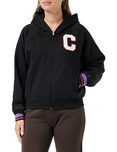 Champion Damen Rochester 1919 Bookstore W-Heavy Powerblend Fleece Full Zip Kapuzenpullover, Schwarz, M von Champion