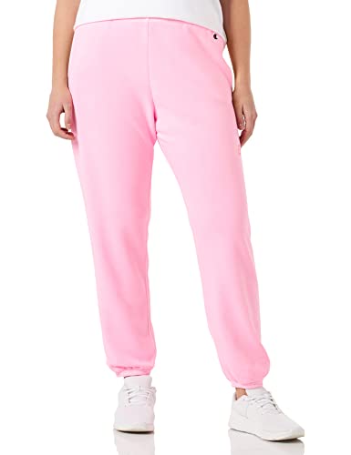 Champion Damen Rochester 1919 C-Campus High Waist Elastic Cuff Trainingshose, Rosa Baumwolle Candy (Ccpf), L von Champion