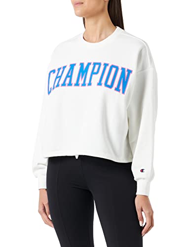 Champion Damen Rochester 1919 C-Campus Oversize Crop Sweatshirt, Off-White (Way), S von Champion