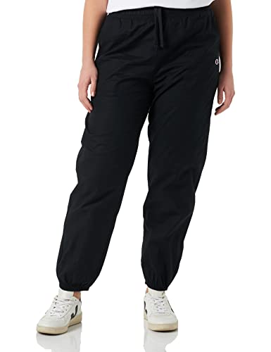 Champion Damen Rochester 1919-Champion Logo High Waist Relaxed Elastic Cuff Trainingshose, Nero, L von Champion