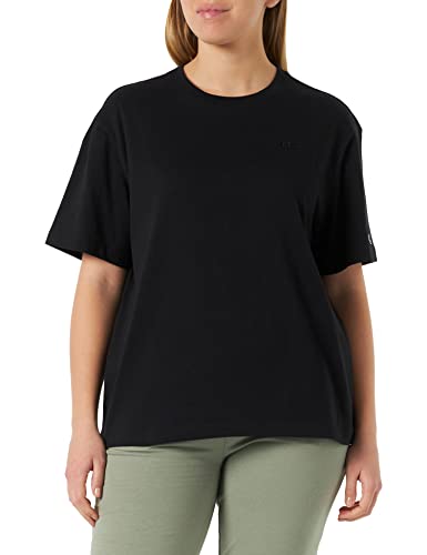Champion Damen Rochester 1919-Champion Tonal C-Logo Crewneck S-s T-Shirt, Schwarz, Small von Champion