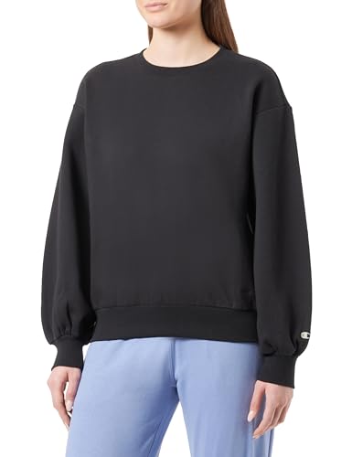 Champion Damen Rochester 1919 Eco Future W-Organic Cotton Heavy Fall Fleece Crewneck Sweatshirt, Schwarz, M von Champion