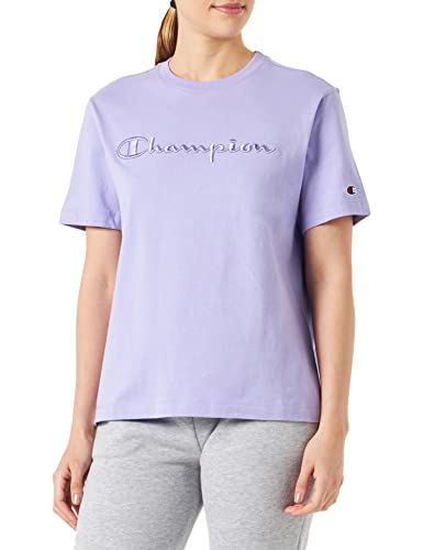 Champion Damen Rochester 1919 Logo Crewneck S-s T-Shirt, Tulipan Purple (Vtp), Large von Champion