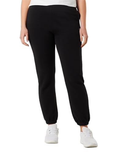 Champion Damen Rochester 1919 Logo High Waist Boyfriend Elastic Cuff Trainingshose, Schwarz, M von Champion