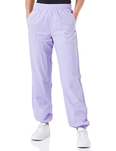 Champion Damen Rochester 1919 Logo High Waist Relaxed Elastic Cuff Trainingshose, Tulipan Purple (Vtp), M von Champion