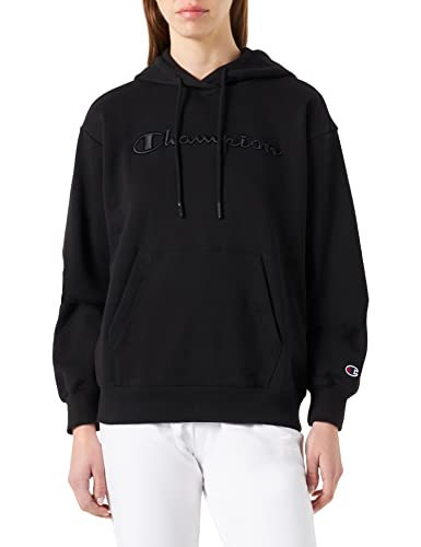 Champion Damen Rochester 1919 Logo Kapuzenpullover, Schwarz, L von Champion