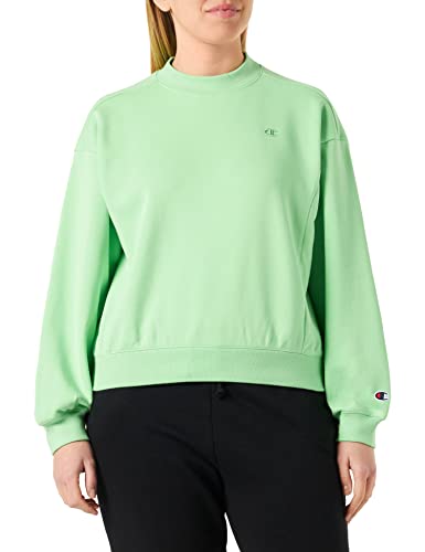 Champion Damen Rochester 1919 Tonal C-Logo Crewneck Sweatshirt, Hellgrün (SMG), S von Champion