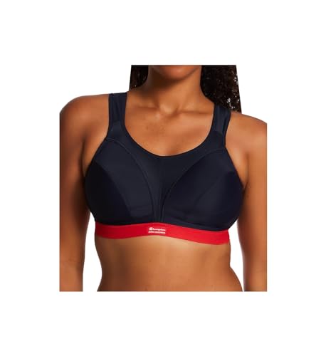 Champion Damen Sa Sn109 D+max Bra Sport-BH, Mehrfarbig (Blau/Rot), 65G von Champion