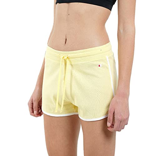 Champion Damen Shorts Training Laufen Fitness Workout Gym Baumwolle Neu, gelb, Medium von Champion