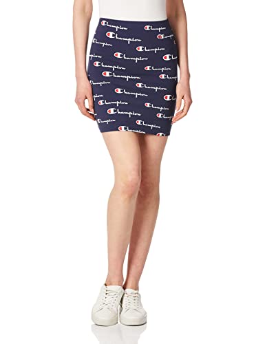 Champion Damen Skirt Rock, Script Multi Scale Navy, Klein von Champion